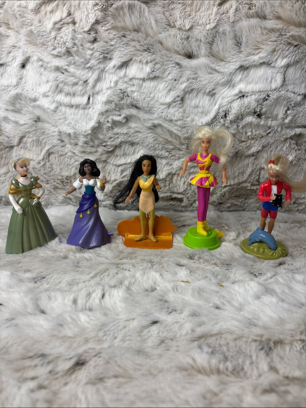 Bundle of 5 Miniature McDonalds Happy Meal Dolls. 90’s